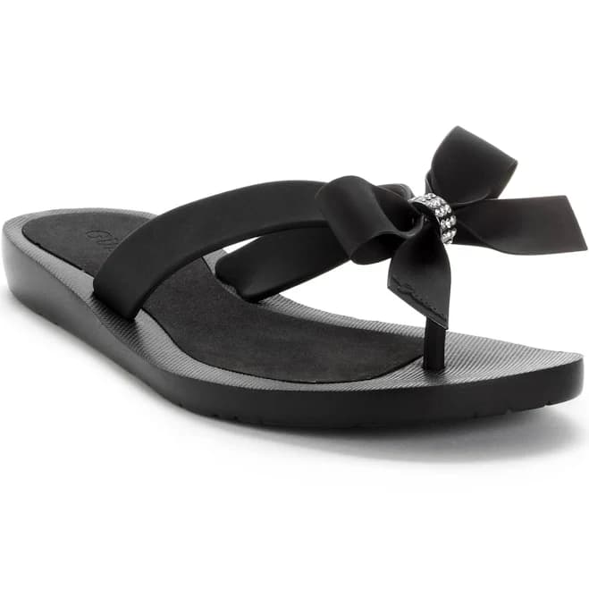 Guess Women's Tutu Eva Fashion Bow Detail Flip Flop Sandals