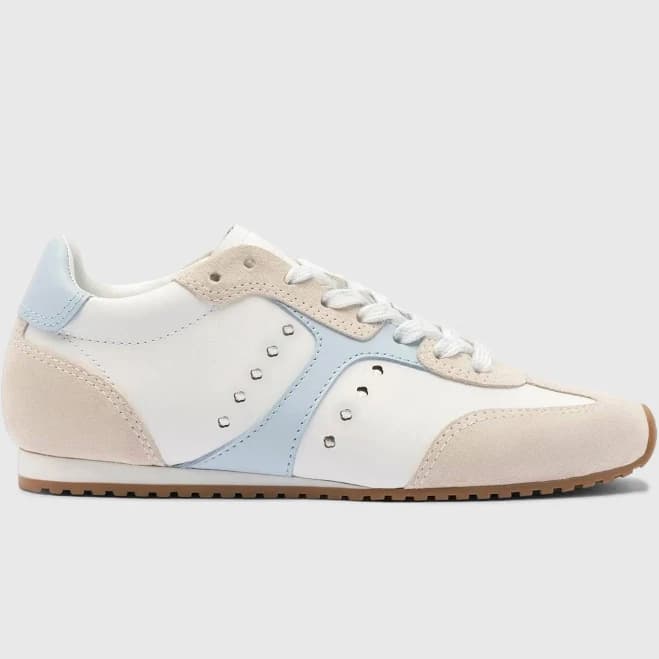Larroude Women's Stella Low-Top Leather Sneakers