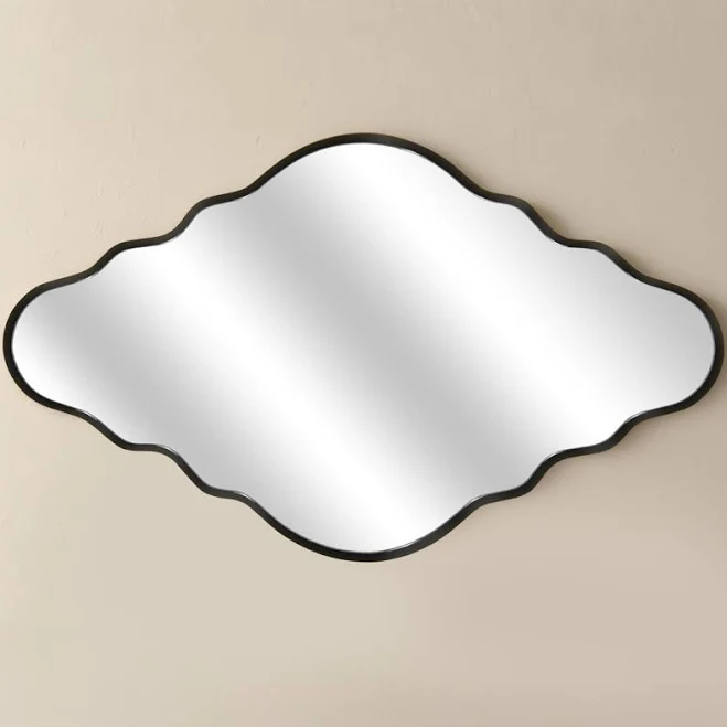 Latitude Run Wavy Aluminum Wall Mirror