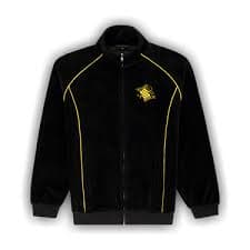 Buy Sp5der Outline Velour Track Jacket 'Black' - J08FW24BLK | GOAT UK