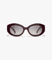 CHANEL Sunglasses: Oval Sunglasses, acetate & nylon 5528 — Fashion | CHANEL