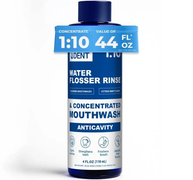 Water Dent Fluoride Mouthwash And Water Flosser аdditive Add To Oral Irrigator