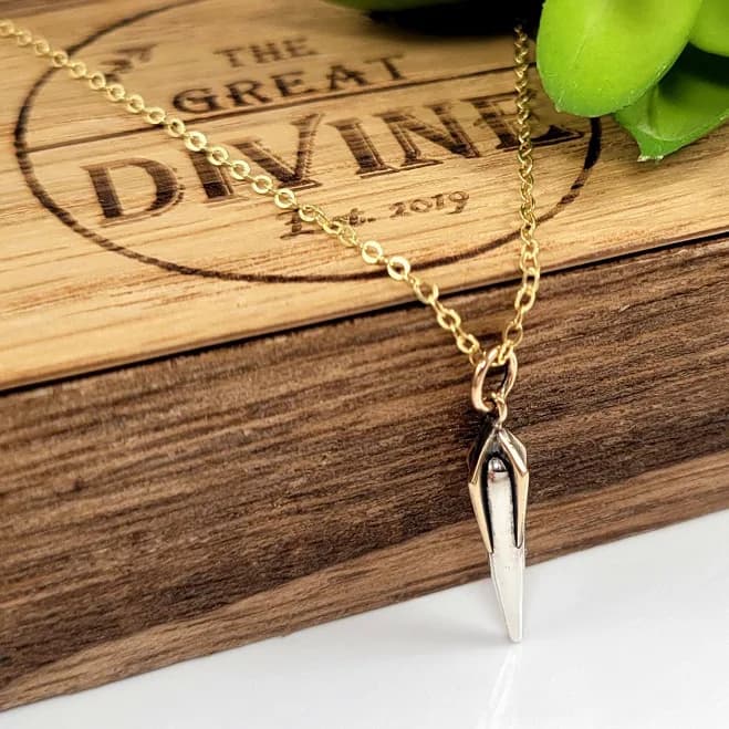 Sterling Silver Claw Pendant Necklace