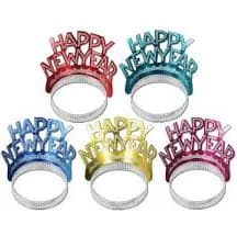 Beistle Club Pack of 50 Happy New Years Legacy Party Favor Tiaras