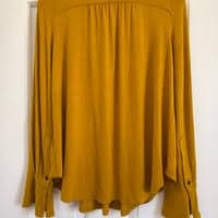 Anthropology Akemi Kin Yellow Button Down | Mercari