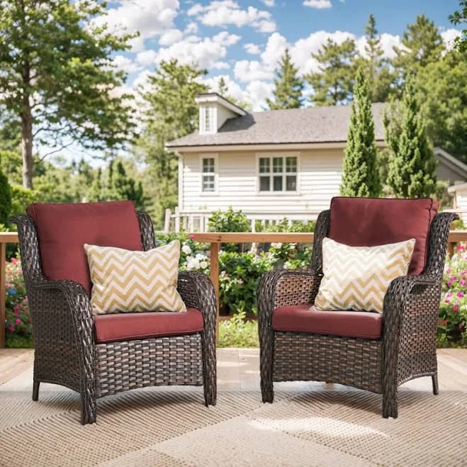 Winston Porter Wendye Patio Club Chairs