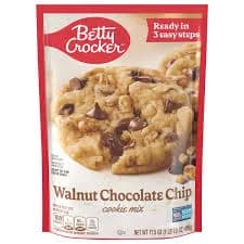Betty Crocker Walnut Chocolate Chip Cookie Mix 3 Pack