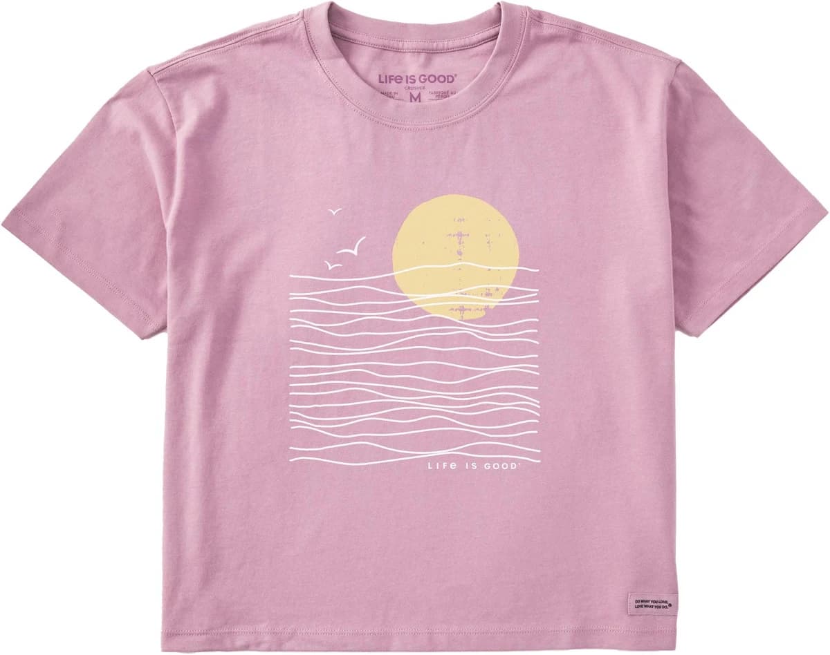 Life Is Good Women's Sunset Waves T-Shirt