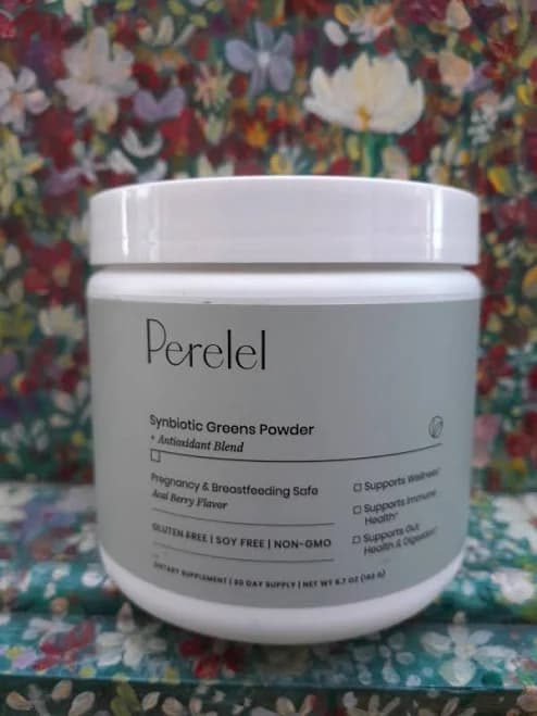 Perelel Synbiotic Greens Powder
