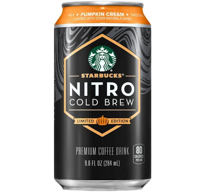 Starbucks Nitro Cold Brew Pumpkin Cream Coffee Drink