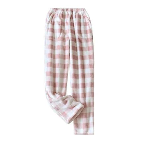 Women's Soft Flannel Fleece Pajama Trousers with Pockets