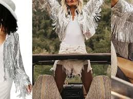 Amazon.com: CXINS Women's Sequin Tassel Jacket Sparkle Retro Long Sleeve Reflective Fringe Jacket Sequin Coat Black One Size : Clothing, Shoes & Jewelry