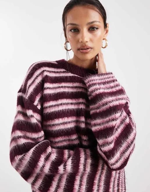 ASOS Brushed Stripes Sweater