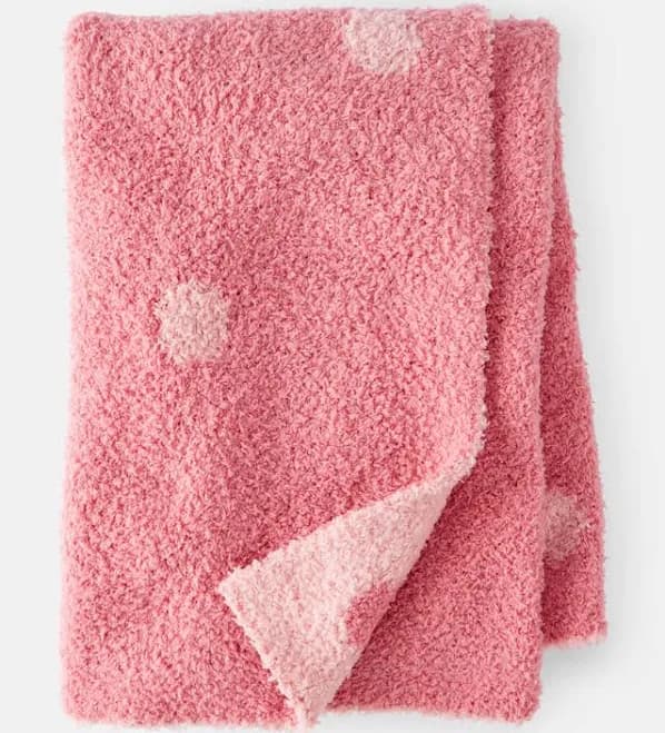 Carter's Girls Polka Dot Stroller Blanket