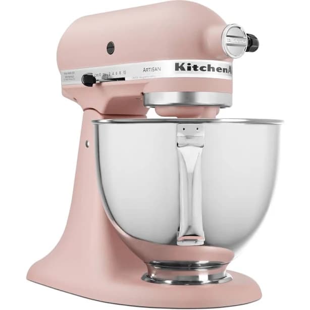 KitchenAid Artisan Series 5 Quart Tilt-Back Head Stand Mixer in Feather Pink
