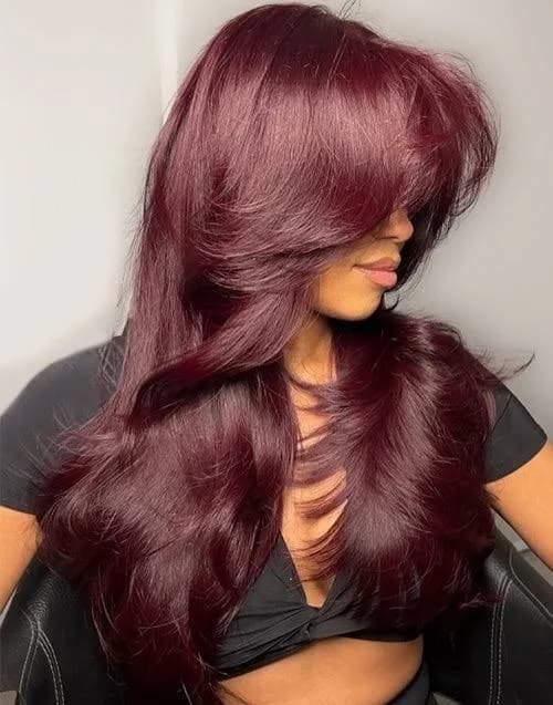 20" 22" Layered Wavy Lace Wig