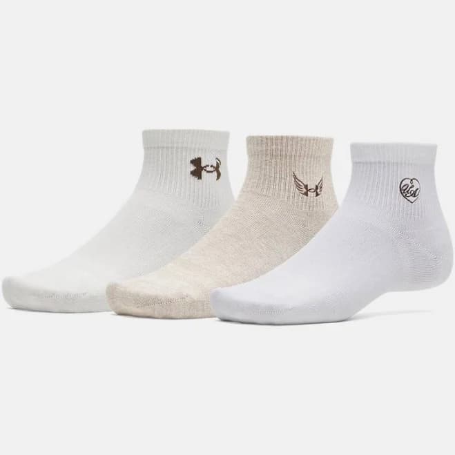 Under Armour Sportstyle Cotton Quarter Socks (3-Pack)