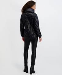 KARL LAGERFELD PARIS Women's Pillow-Collar Puffer Coat - Macy's