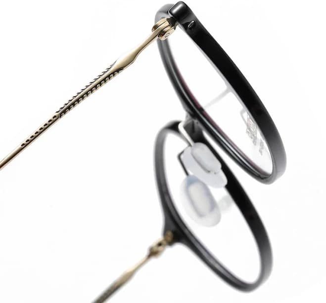 Transparent Frames for Glasses LE1049 - Modern Oval Clear Rim with Silver Arms