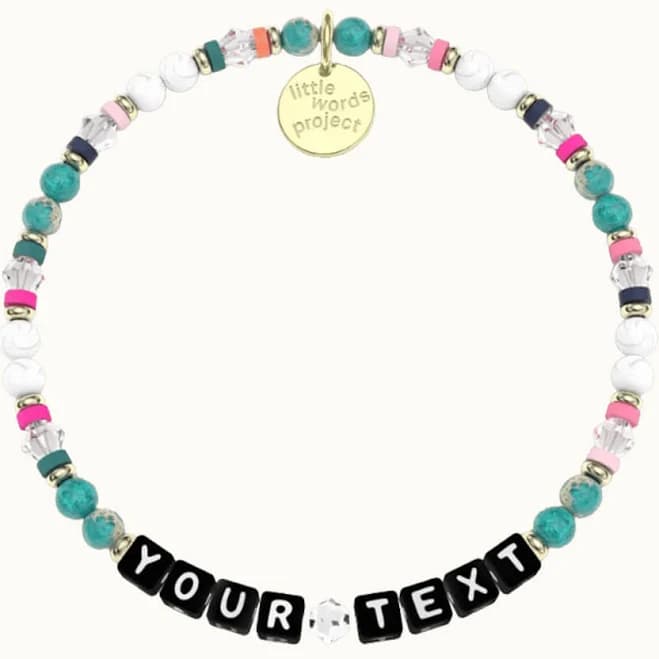 Little Words Project Custom Joyful Stone Beaded Bracelet