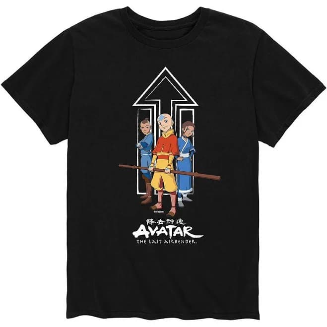 Avatar: The Last Airbender Men's Avatar Trio Graphic T-Shirt
