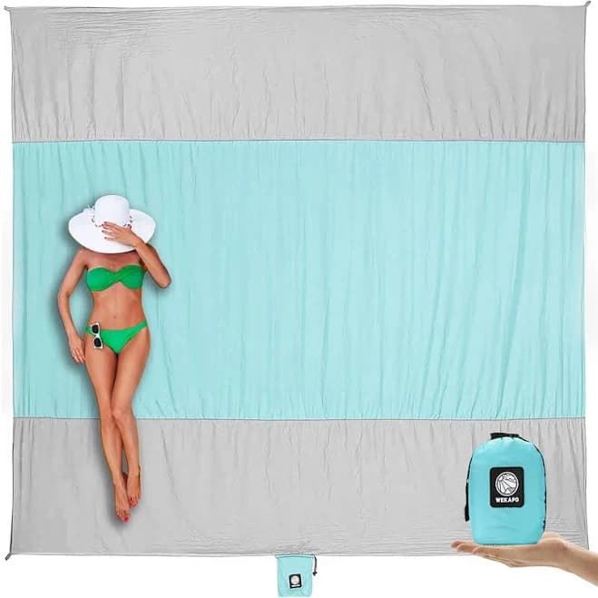 WEKAPO Sandproof Waterproof Extra Large Beach Blanket