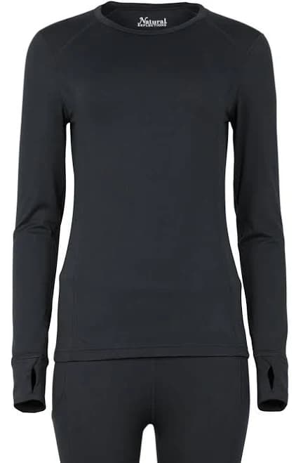 Natural Reflections Ladies Chill-Proof Crew Base Layer Long-Sleeve Shirt