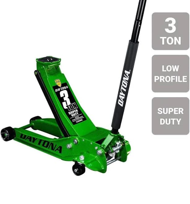 Daytona 3 Ton Low-Profile Superduty Floor Jack with Rapid Pump