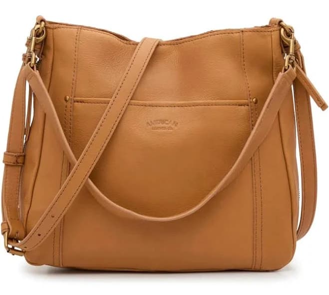 American Leather Co. Austin Convertible Leather Shoulder Bag