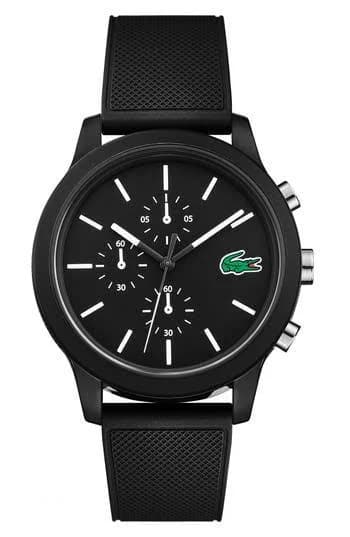 Lacoste Men's 12.12 Chronograph Silicone Band Watch 2010972