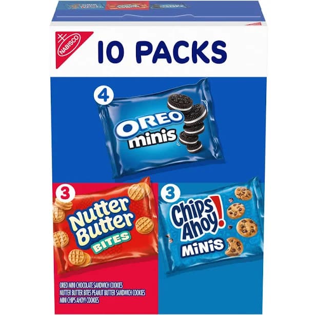 Nabisco Cookie Variety Pack Mini 10oz/10ct