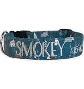 Dark Mountain Personalized Dog Collar