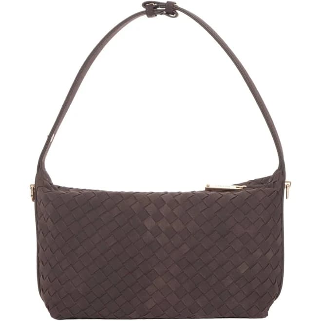 Suede Hobo Bag with Crossbody Strap