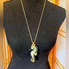 Betsey Johnson | Jewelry | Betsy Johnson Blingy Seahorse Necklace | Poshmark