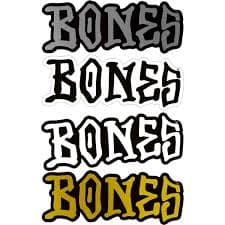 Bones Wheels Logo Sticker Pack - 4" | SoCal Skateshop