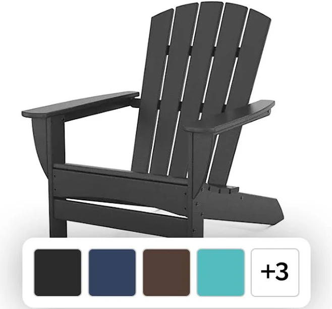 POLYWOOD Gulf Shores Modern Adirondack Chair