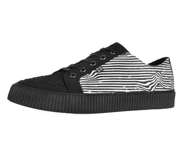 Canvas Lace-Up Creeper Sneakers