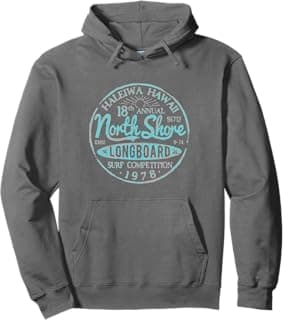 North Shore Long Board Surf Pullover Hoodie