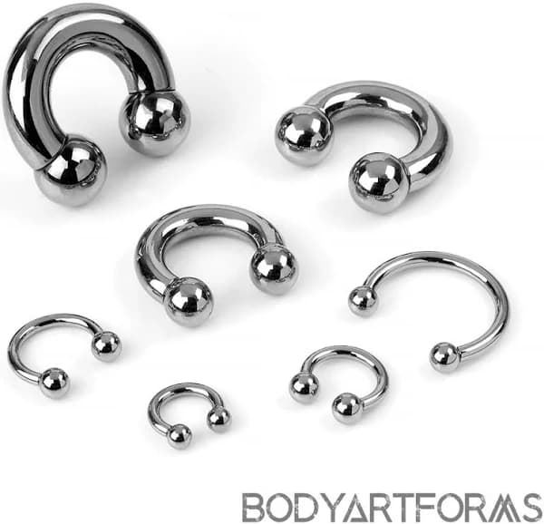 Internally Threaded Titanium Circular Barbell