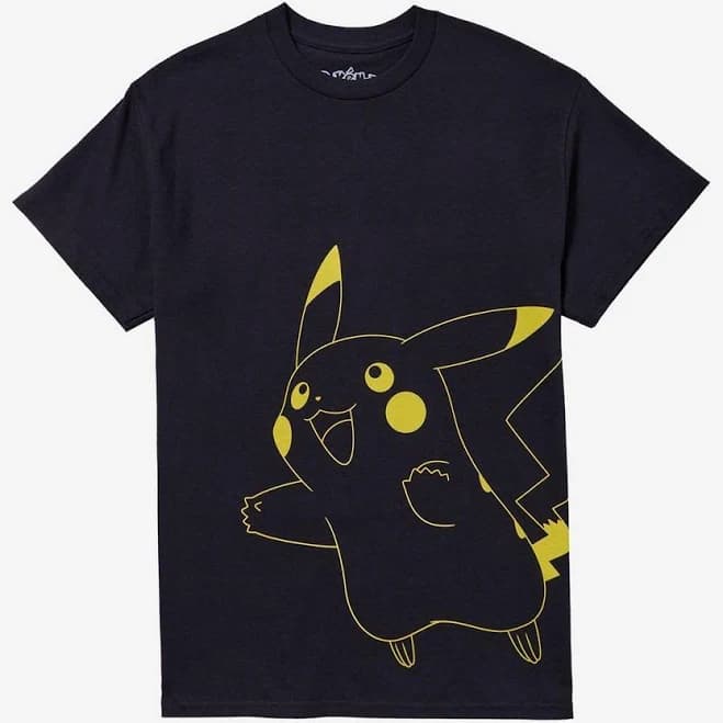 Pokémon Pikachu Line Art Graphic T-Shirt