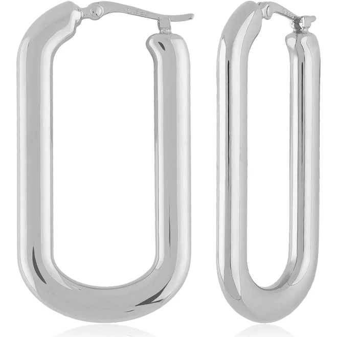 Flat-Edge Elongated Oval Hoops