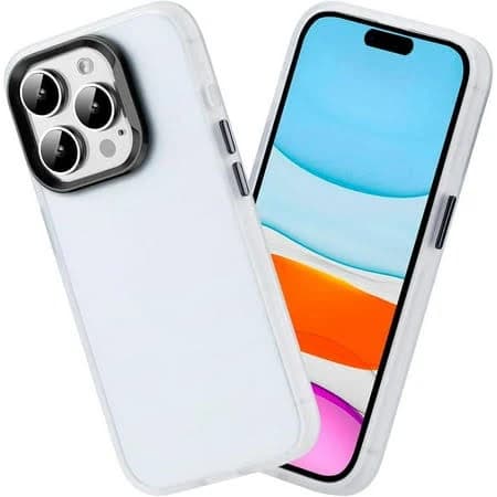 Phone Case for iPhone 15 Pro Case Not-Yellowing Shockproof Anti-Scratch Slim Case for iPhone 15 Pro Transparent White