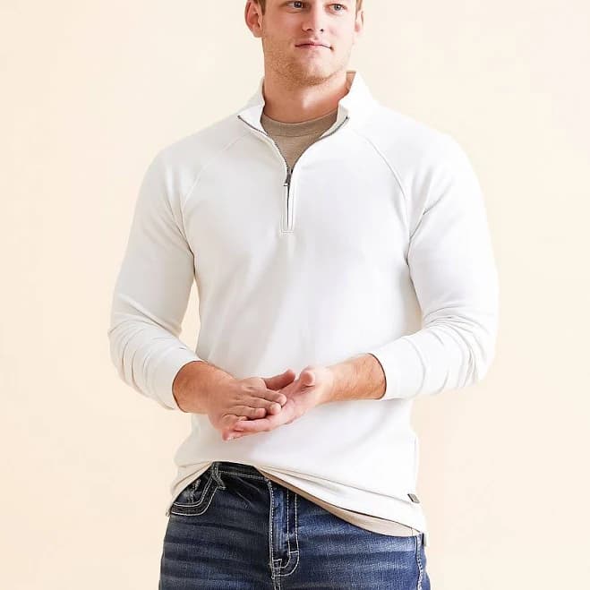 Outpost Makers Men's Polyester Quarter Zip Pullover