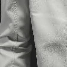 XFLWAM Mens Casual Stand Collar Slim Fit Faux Leather Jacket Biker Motorcycle Jacket White L - Walmart.com