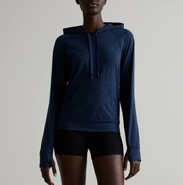 Quince Women's Flowknit Performance Pullover Hoodie