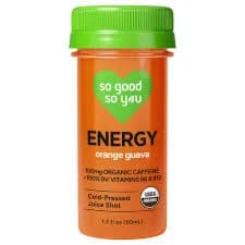 So Good So You Organic Cold Pressed Orange & Guava Energy Juice Shot Bottle