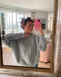 Anelise oversized hoodie - Grey melange – Designbysi.se