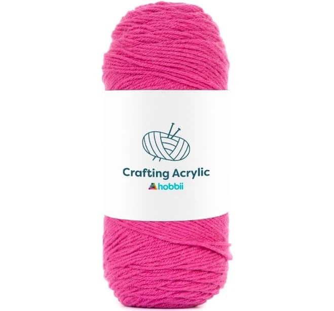 Hobbii - Crafting Acrylic Yarn (Color: Magenta (15))