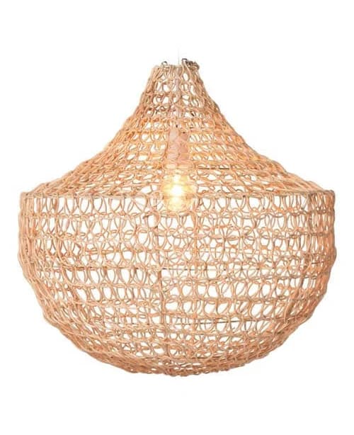 The Artisan & Company Santa Barbara Open Weave Rattan Pendant
