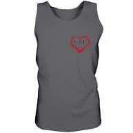Love Is Love Logo Tank Top - Heavy Metal / XS